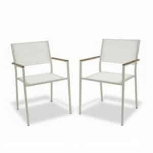 Ghế Ăn Textilene Trắng